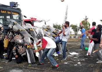 Polres Gumas Menggelar Simulasi Sispamkota Pilkada 2020