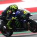 Pebalap Monster Energy Yamaha Valentino Rossi memacu motornya saat babak kualifikasi MotoGP Australia 2020 di Red Bull Ring, Spielberg, Austria, Sabtu (15/8/2020). (ANT/REUTERS/Lisi Niesner/pras)