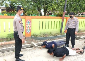 Polsek Tewah Rutin Lakukan Operasi Yustisi Covid-19