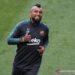 Pemain Barcelona Arturo Vidal saat berlaga di Liga Champions di Luz Stadium, Lisbon, (13/8/2020). ANTARA/AFP/Rafael Marchente/aa. (AFP/RAFAEL MARCHANTE)