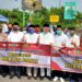 Pelaksanaan Deklarasi Sidoarjo bermasker dukung Pilkada Damai di Kabupaten Sidoarjo, Jawa Timur (ANTARA/Indra)