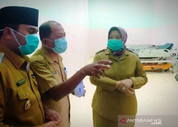 Bupati Kotawaringin Barat Nurhidayah (kanan). ANTARA/Hendri Gunawan