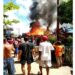 Empat rumah warga di Desa Bintang Ninggi I, Kecamatan Teweh Selatan terbakar, Kamis (10/9/2020).ANTARA/Istimewa