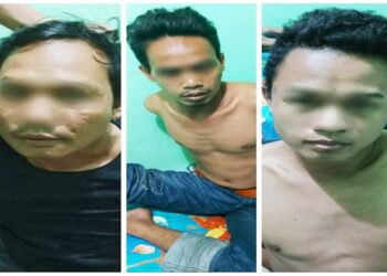 Tiga tersangka pencuri uang sebesar Rp80 juta milik warga Muara Teweh Kabupaten Barut, Kalimantan Tengah berhasil dibekuk jajaran Satreskrim Polres setempat di Kabupaten Sintang Kalbar, Rabu (23/9/2020). (ANT/IST)