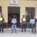Jajaran Satlantas Polres Gumas berfoto bersama Bawaslu Gumas, Jumat (25/9/2020) (Foto: Humas Polres Gumas)