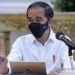 Presiden Joko Widodo saat memimpin rapat terbatas membahas laporan Komite Penanganan Covid-19 dan Pemulihan Ekonomi Nasional di Istana Merdeka, Jakarta, pada Senin, (24/8/2020). (ANTARA/HO-Biro Pers Setpres/am.)