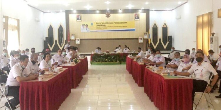 Rakordal pelaksanaan rencana pembangunan triwulan III di Nanga Bulik, Rabu, (7/10/2020). (ANT)