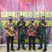Bupati Bartim Ampera AY Mebas didampingi Pj Sekda Leonard S Ampung, menerima kunjungan Tim Wasev Mabes TNI AD Brigjend Furdy didampingi Dandim 1012 Buntok di Tamiang Layang, Kamis, (8/10/2020). (ANT)
