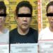Tiga pelaku yang berhasil diringkus Satuan Reserse Narkoba Polres Kapuas, Kabupaten Kapuas, Kalimantan Tengah yang kedapatan menjadi kurir dan pengedar narkoba jenis sabu-sabu. (ANT/IST)