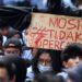 Ilustrasi-Sejumlah mahasiswa berunjuk rasa menolak Undang-Undang Cipta Kerja (Omnibus Law) di DPRD Provinsi Kalbar di Pontianak, Kalimantan Barat, Kamis (8/10/2020). (ANT)