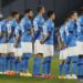 Soccer Football - Europa League - Group F - Napoli v HNK Rijeka - Stadio San Paolo, Naples, Italy - November 26, 2020 General view as Napoli players line up wearing shirts with Diego Maradona's name on the back before the match REUTERS/Ciro De Luca (REUTERS/CIRO DE LUCA)