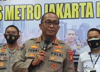 Kabid Humas Polda Metro Jaya Kombes Pol Yusri Yunus di Polres Metro Jakarta Pusat, Rabu (11/11/2020). (ANT)