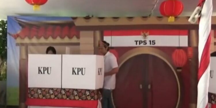 Ilustrasi pemungutan suara saat pemilu. (ANT)