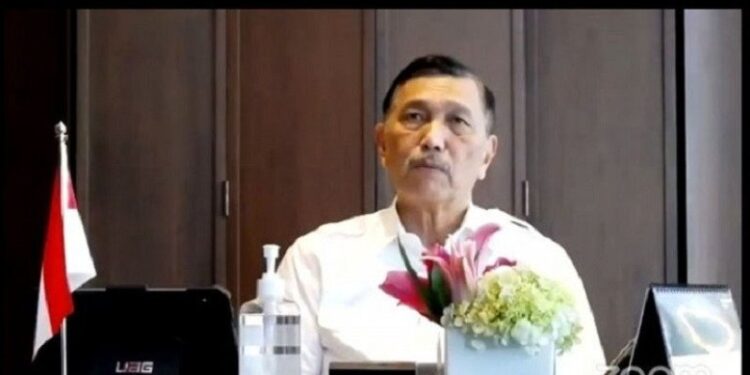 Tangkapan layar - Menteri Koordinator (Menko) Bidang Kemaritiman dan Investasi Luhut Binsar Pandjaitan. (ANT/IST)