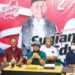 Kuasa Hukum pasangan calon Gubernur dan Wakil Gubernur Kalteng nomor urut 02 Rahmadi G Lentam (tengah) bersama rekan satu timnya menggelar jumpa pers terkait gugatan dari paslon nomor urut 01 yang dilaksanakan di Palangka Raya, Selasa (22/12/2020). (ANT/IST)