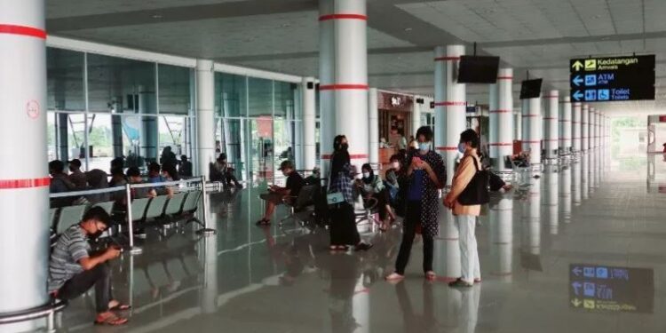 Foto Dokumentasi - Suasana di terminal Bandara Tjilik Riwut Palangka Raya, Selasa, (15/12/2020). (ANT)