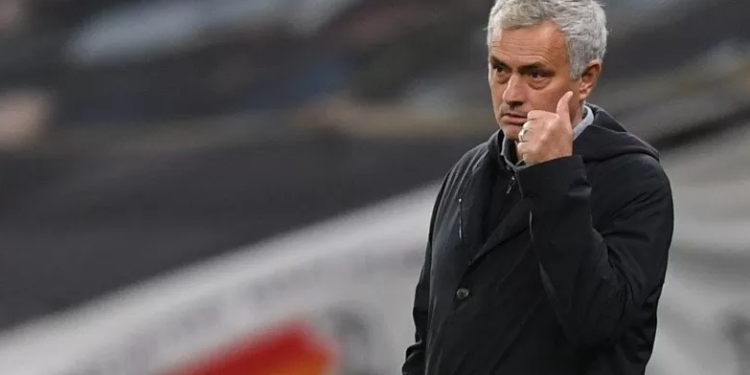 Jose Mourinho. (Pool via REUTERS/NEIL HALL)
