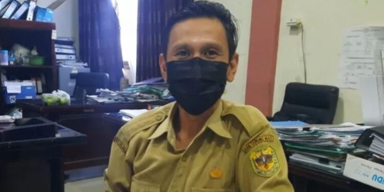 Kasi Penataan Keuangan dan Aset pada DPMD Gumas Chandra Novan. (ANT)