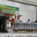Bupati Gumas Jaya S Monong (berdiri) bersama Wakil Bupati Efrensia LP Umbing, Ketua DPRD Akerman Sahidar, dan Sekda Yansiterson, ketika memberikan arahan pada rakordal evaluasi pelaksanaan pembangunan tahun 2020, dan rencana pelaksanaan pembangunan tahun anggaran 2021, di GPU Damang Batu, Kamis (7/1) pagi. (Foto : PWI Gunung Mas)