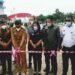 Ketua DPRD Kotim Rinie, Ketua Komisi IV Dadang H Syamsu dan anggota Komisi IV Handoyo J Wibowo mendampingi Bupati Supian Hadi meresmikan jalan baru yang menjadi akses ke Bandara Haji Asan Sampit, Senin (1/2/2021). (ANT)