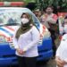 Ketua DPRD Kotim, Rinie bersama Wakil Bupati Irawati saat peluncuran ambulans vaksinasi mobile di Sampit, Rabu (24/3/2021). (ANT)