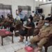 Legislator Kabupaten Gumas Iceu Purnamasari (depan kanan kedua) saat mengikuti rapat eksekutif kegiatan penyusunan Raperbup tentang Perlindungan Perempuan dan Anak di Kuala Kurun, Senin (1/3/2021). (ANT)