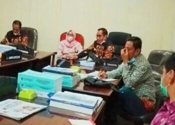 Suasana rapat koordinasi Komisi III DPRD Kotawaringin Timur dengan Dinas Pendidikan setempat, Kamis (23/4/2021). ANT-IST-DPRD Kotim
