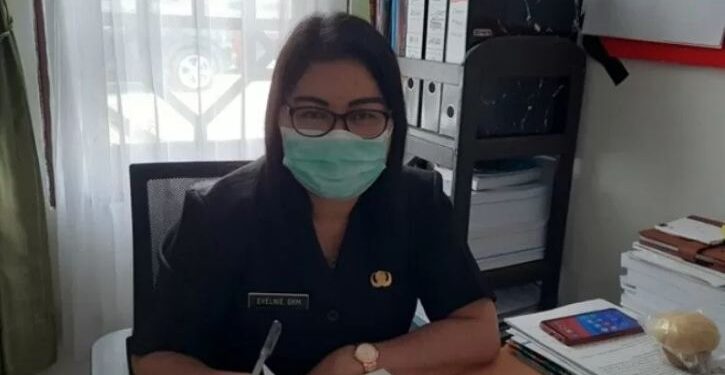 Dokumentasi – Sekretaris Dinkes Kabupaten Gumas Evelnie. (ANT)