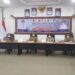 (Dari kiri) Kedeputian Bidang Koordinasi Supervisi Wilayah III KPK RI Uding Juharudin, Bupati Gumas Jaya S Monong, Wakil Bupati Efrensia L.P Umbing, dan Sekda Yansiterson saat Rapat Koordinasi Program Pencegahan Korupsi, di Kuala Kurun, Selasa (6/4/2021). (Foto : Diskominfosantik Gumas)