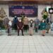 Sekda Gumas Yansiterson bersama Ketua IBI Gumas masa bakti 2013-2018 Armelin dan lainnya saat pembukaan Muscab IBI Gumas di Kuala Kurun, Sabtu, (10/4/2021). (Foto : PWI Kabupaten Gumas)