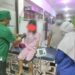 Korban J menjalani visum di Puskesmas Tewah, Kecamatan Tewah, Kabupaten Gumas, Minggu (11/4/2021). (Foto : IST)