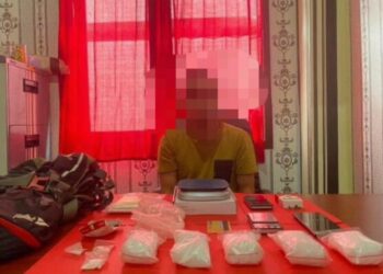 TGR beserta barang bukti diamankan polisi.