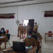 Sekda Gumas Yansiterson didampingi Sekretaris BKPSDM Gumas Gantian Pasti dan lainnya memantau kesiapan ujian kenaikan pangkat penyesuaian ijazah, di Gedung CAT BKPSDM setempat, Selasa (15/6/2021). (ANT/IST)