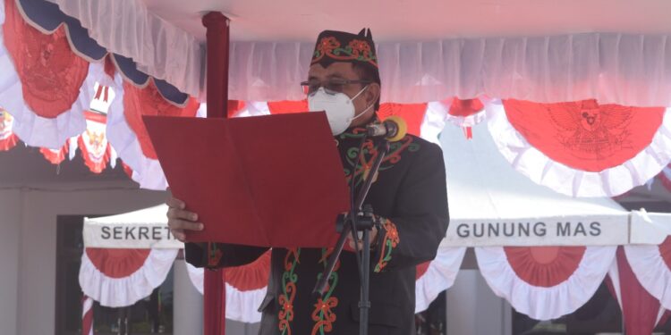 Ketua DPRD Kabupaten Gunung Mas, Kalimantan Tengah Akerman Sahidar (FOTO ; DISKOMIMFOSANTIK)