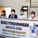 Legislator Kabupaten Gumas Iceu Purnamasari (kiri ketiga) dan lainnya saat reses perseorangan di Desa Tumbang Empas, Kecamatan Mihing Raya, Rabu (14/7/2021). (HO/Dokumentasi Pribadi)