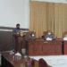 Ketua Bapemperda DPRD Kabupaten Gumas Evandi menyampaikan dua raperda inisiatif, saat rapat paripurna di Kuala Kurun, Rabu (21/7/2021).