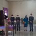 Ketua DPRD Kabupaten Gumas Akerman Sahidar bersama Bupati Jaya S Monong dan lainnya, saat meninjau ruang isoter di bekas kantor DLH kabupaten setempat, Senin (23/8/2021). (MASAPNEWS/GCM)