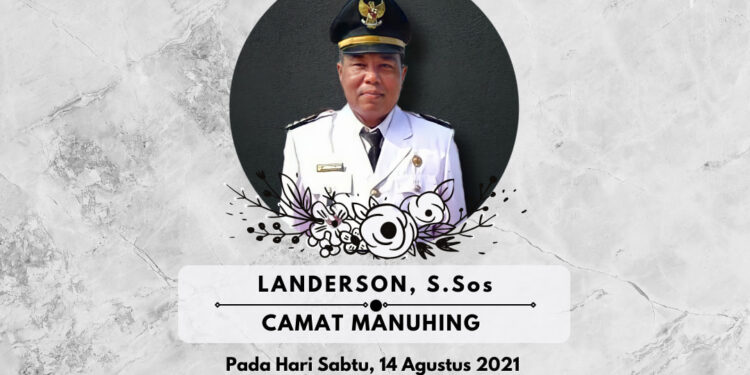 Ucapan belasungkawa Pemkab Gumas atas wafatnya Camat Manuhing, Landerson. (Diskominfosantik Kabupaten Gumas)