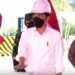 Presiden Joko Widodo menekanan tombol sirine tanda diresmikannya ruas tol Balikpapan-Samarinda seksi Balikpapan-Samboja di Gerbang Tol Manggar, Balikpapan, Kalimantan Timur, Selasa petang (24/8/2021). (MASAPNEWS/Tangkapan layar Youtube Sekretariat Presiden)