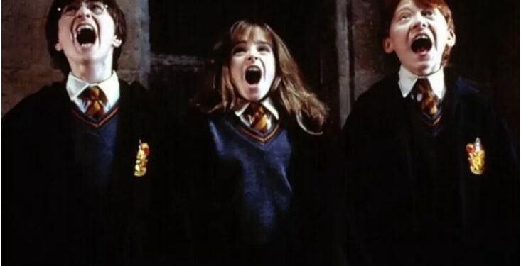Harry Potter, Hermione Granger, dan Ron Weasley (tangkapan layar).
