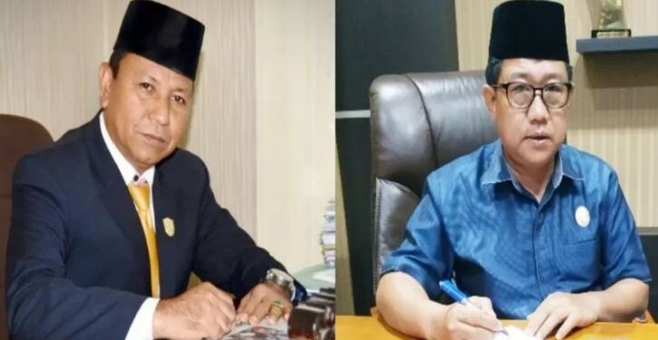 Wakil Ketua I DPRD Rudianur dan Wakil Ketua II DPRD Hairis Salamad. (ANT/IST)