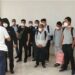Suasana tenaga kerja asing (TKA) asal China yang akan bekerja di perusahaan pengelola nikel PT Huady. (IST)