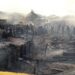 30 rumah yang terbuat dari bahan kayu ludes terbakar di Kelurahan Tumbang Rungan, Palangka Raya, Selasa (3/8/2021). (IST)