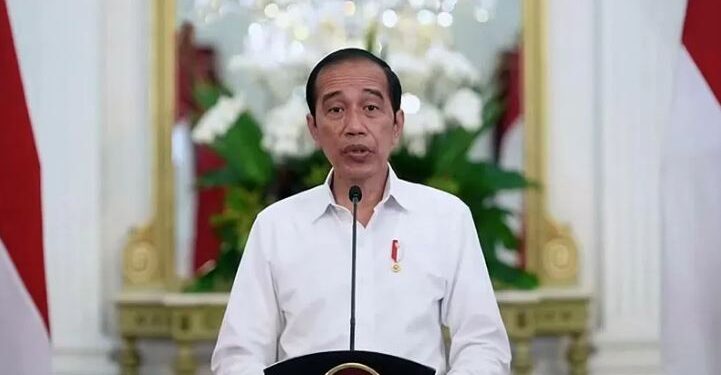 Tangkapan layar - Presiden Joko Widodo menyampaikan sambutan dalam peringatan Hari Kebangkitan Teknologi Nasional pada Selasa (10/8/2021). (ANT/IST)