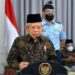 Wakil Presiden Ma'ruf menyampaikan sambutan pada acara peringatan Hari UMKM Nasional Tahun 2021 secara daring dari kediaman resmi wapres di Jakarta, Kamis (12/8/2021). ANT/IST/Asdep KIP Setwapres.