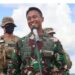 Kasad Jenderal TNI Andika Perkasa di Puslatpur Amborawang, Samboja, Kaimantan Timur, Kamis (12/8/2021). (ANT)