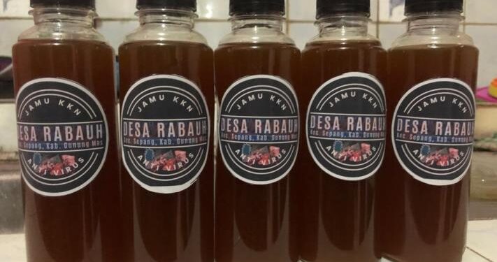 Jamu Anti Virus Desa Rabauh. (Foto : Dokumentasi pribadi)