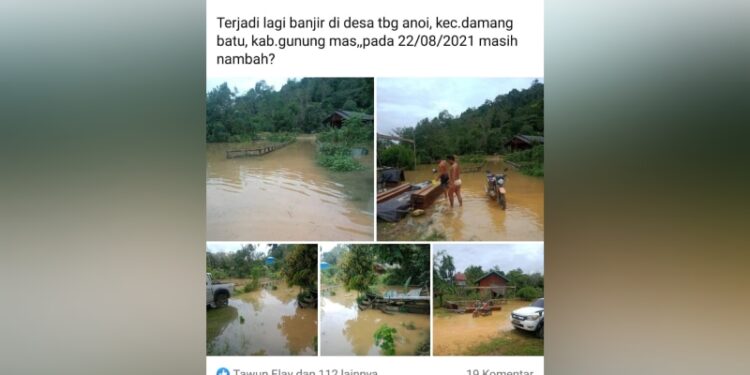 Tangkapan layar Facebook Tawun Elay, Minggu (22/8/2021). (MASAPNEWS)