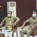Bupati Lamandau H Hendra Lesmana saat menghadiri acara peluncuran sistem OSS di aula Setda setempat, Selasa (10/8/2021). (HY/MN-2)