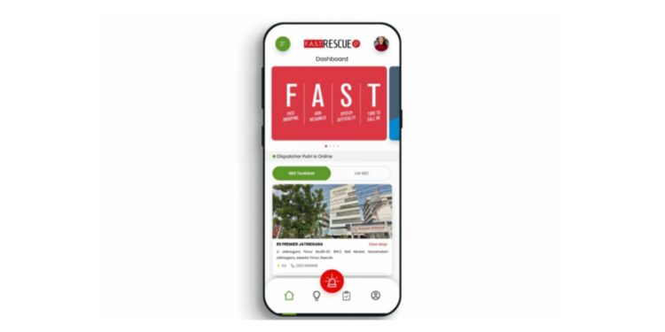 Tampilan aplikasi FAST Rescue (MASAPNEWS/ANT/HO)
